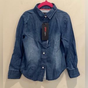 Tommy Hilfiger Blue Chambray Classic Button down Shirt